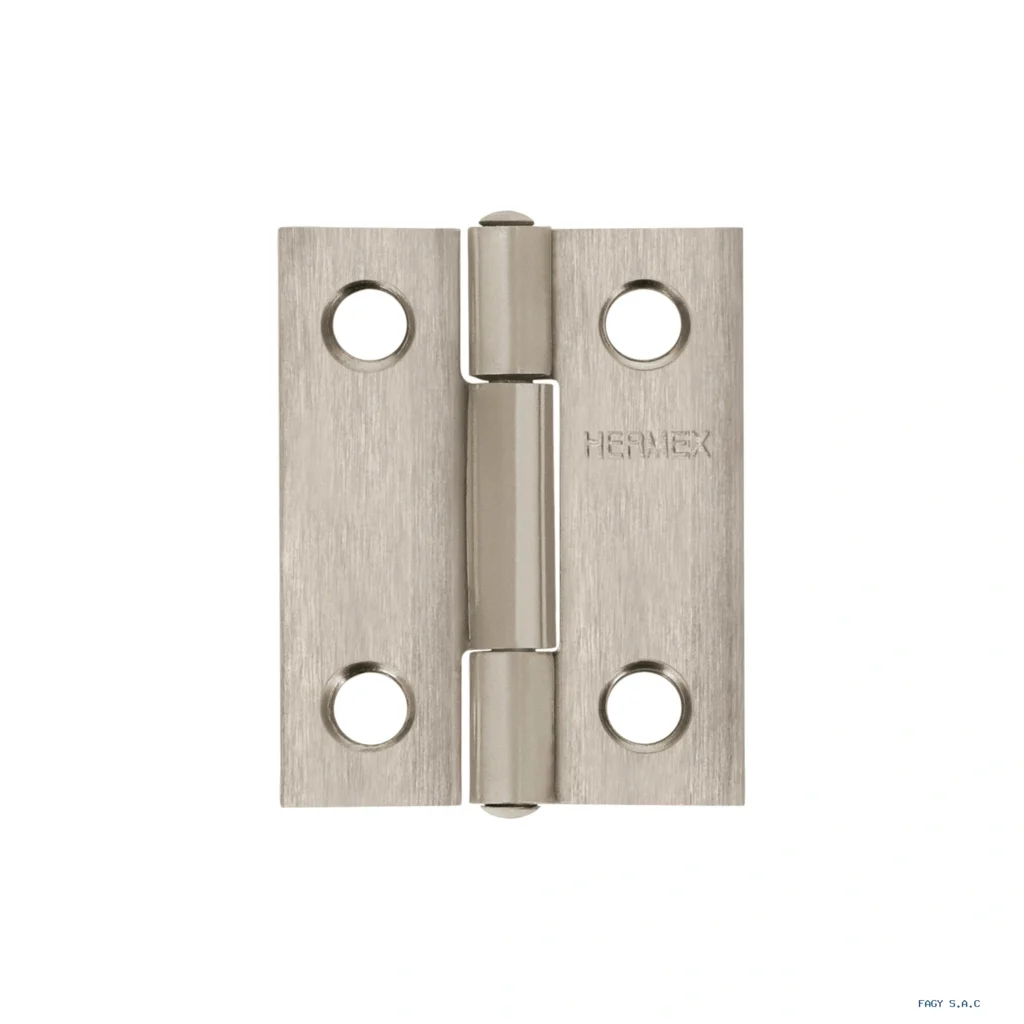 Bisagra rectangular 1-1/2" acero inoxidable, HERMEX 43200