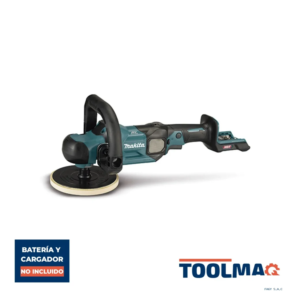 Pulidora Angular 40Vmax XGT BL 180mm XPT (Sin Baterias / Sin Cargador) Makita PV001GZ