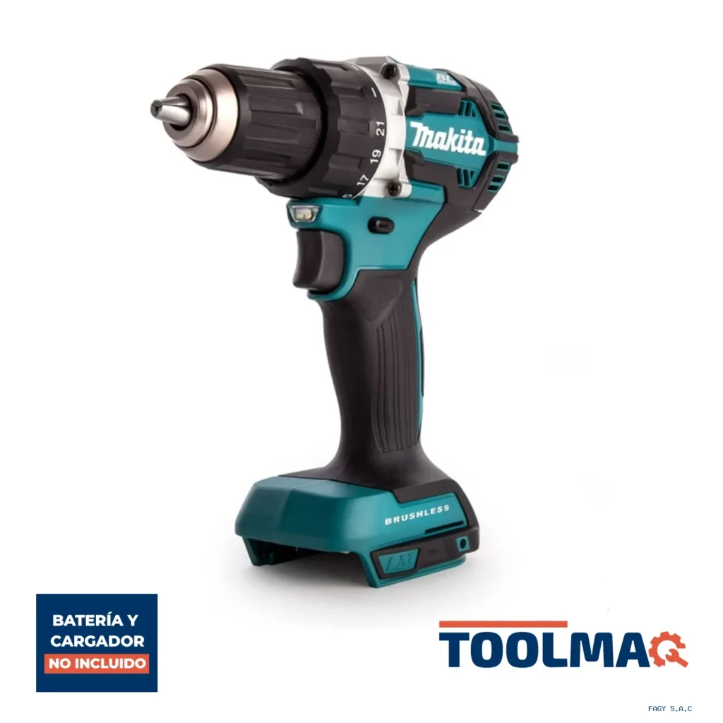 Taladro Atornillador 1/2" 18V LXT BL Baretool Makita DDF484Z