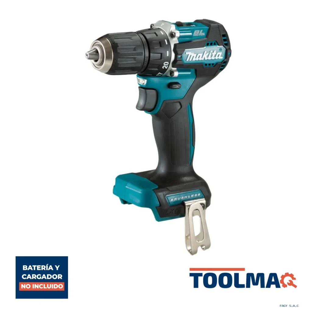 Taladro Atornillador 1/2" 18V LXT BL 40Nm Baretool Makita DDF487Z