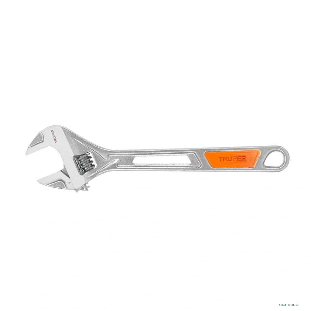 Llave ajustable (perico) 12" cromada,  TRUPER  PET-12X 15512