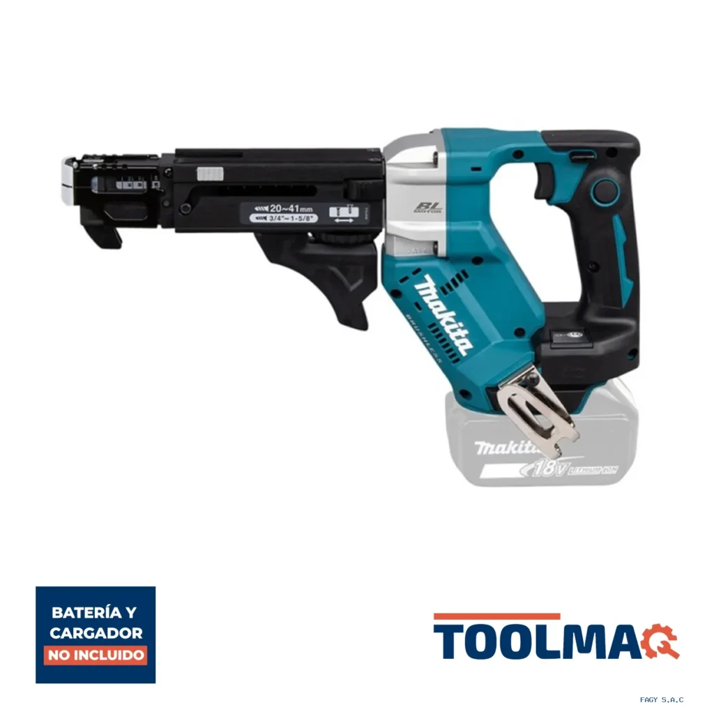 Atornillador para Drywall 1/4" Hex 18V LXT BL Baretool Makita DFR452Z
