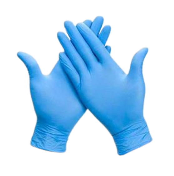 Guante de nitrilo azul libre de polvo de 6.5 g Eliud