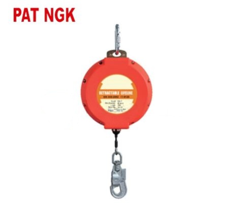 Bloque retráctil de acero galvanizado 20 metros He-20 Pat ngk