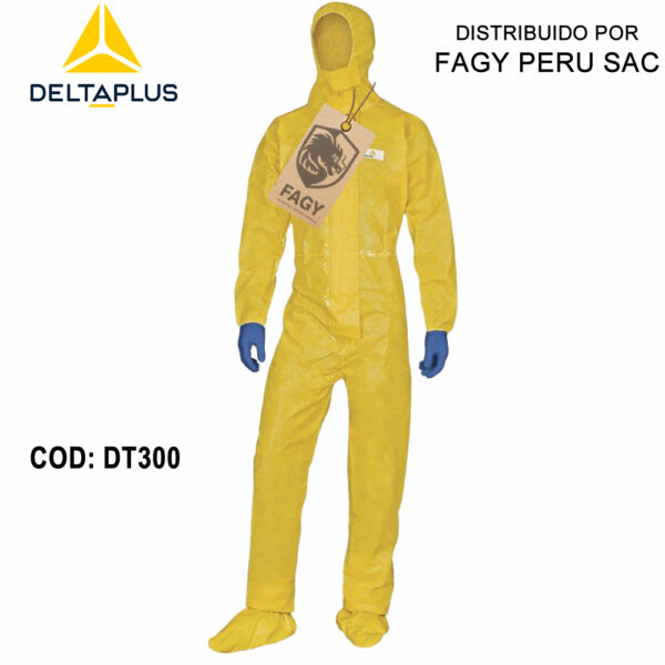 Buzo desechable con capucha DT300 Deltachem