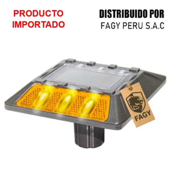 Tacha Solar Con Vástago Amarillo